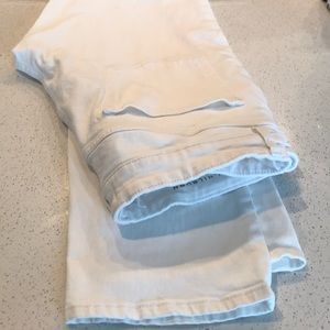 Only worn once white jeans